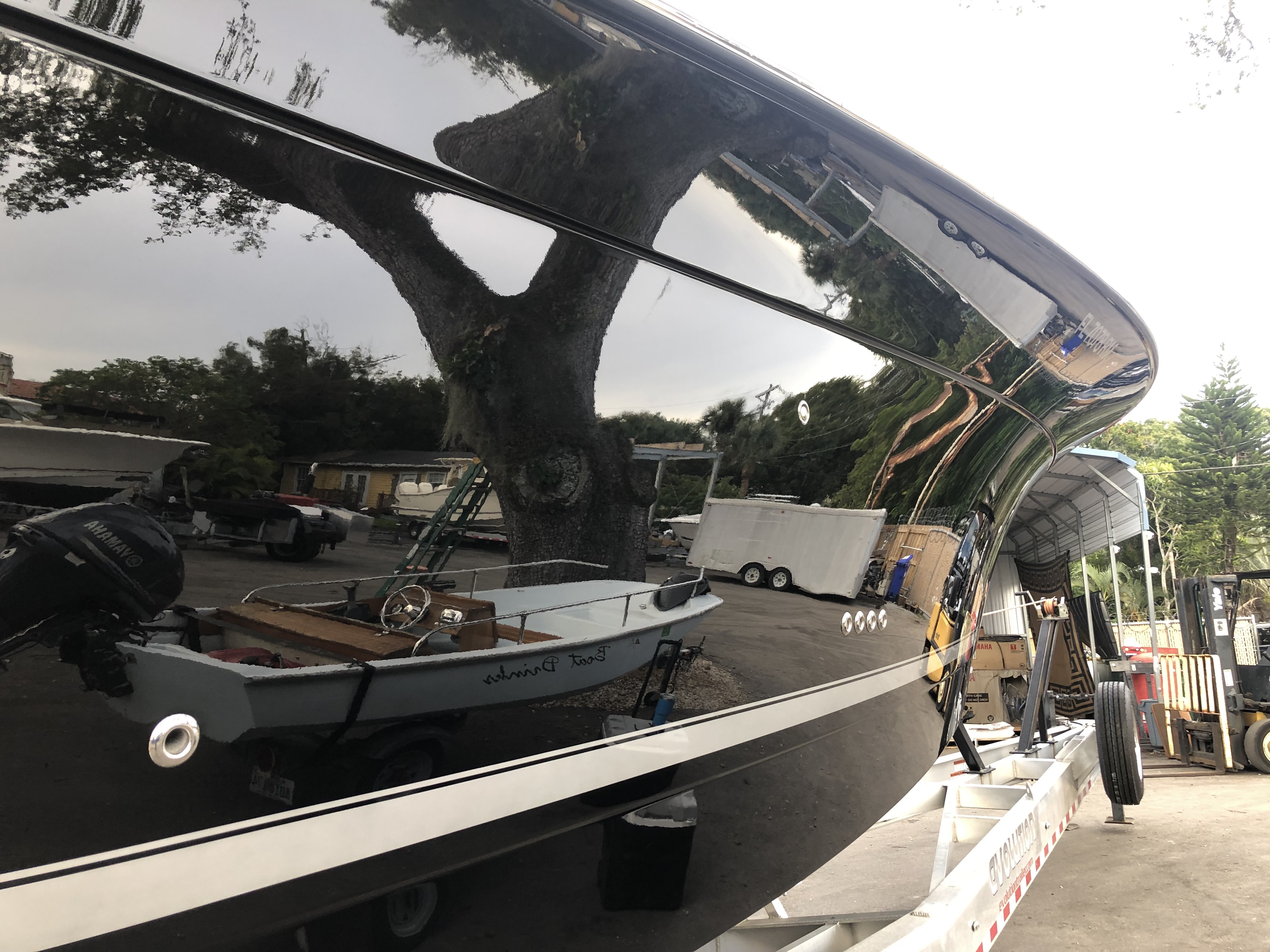 Boat waxing and protection